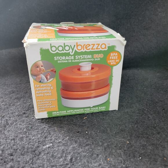 Baby Brezza Food Storage System: Duo in Green inc Instruction Manual BPAFree 13z - Picture 1 of 6